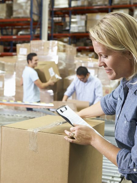 Workers In Distribution Warehouse